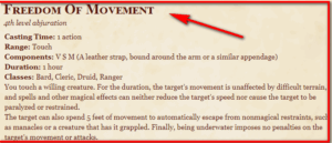 grapple and freedom of movement 5e