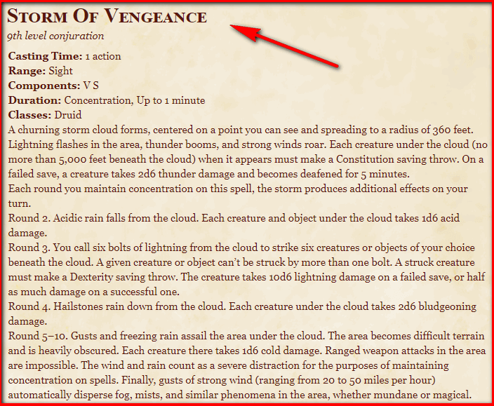 Storm of Vengeance 5e