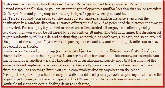 dnd 5e teleport trap